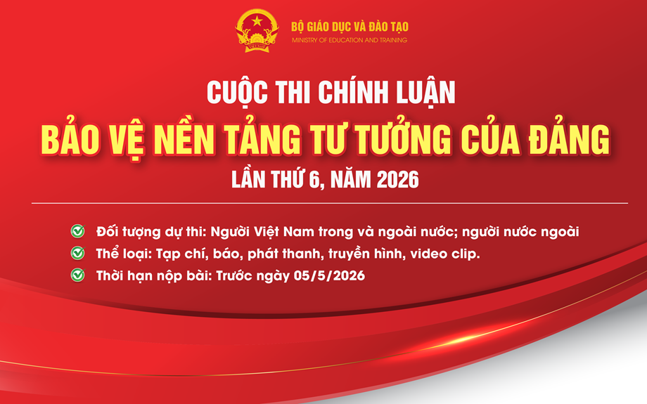 Cuộc thi chính luận về bảo vệ nền tảng tư tưởng của Đảng năm 2026